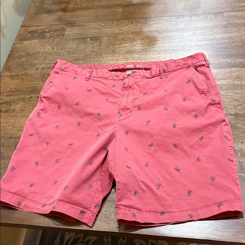 Izod Advantage Performance “Nantucket” Red Casual Shorts Lobsters & Crabs 40
